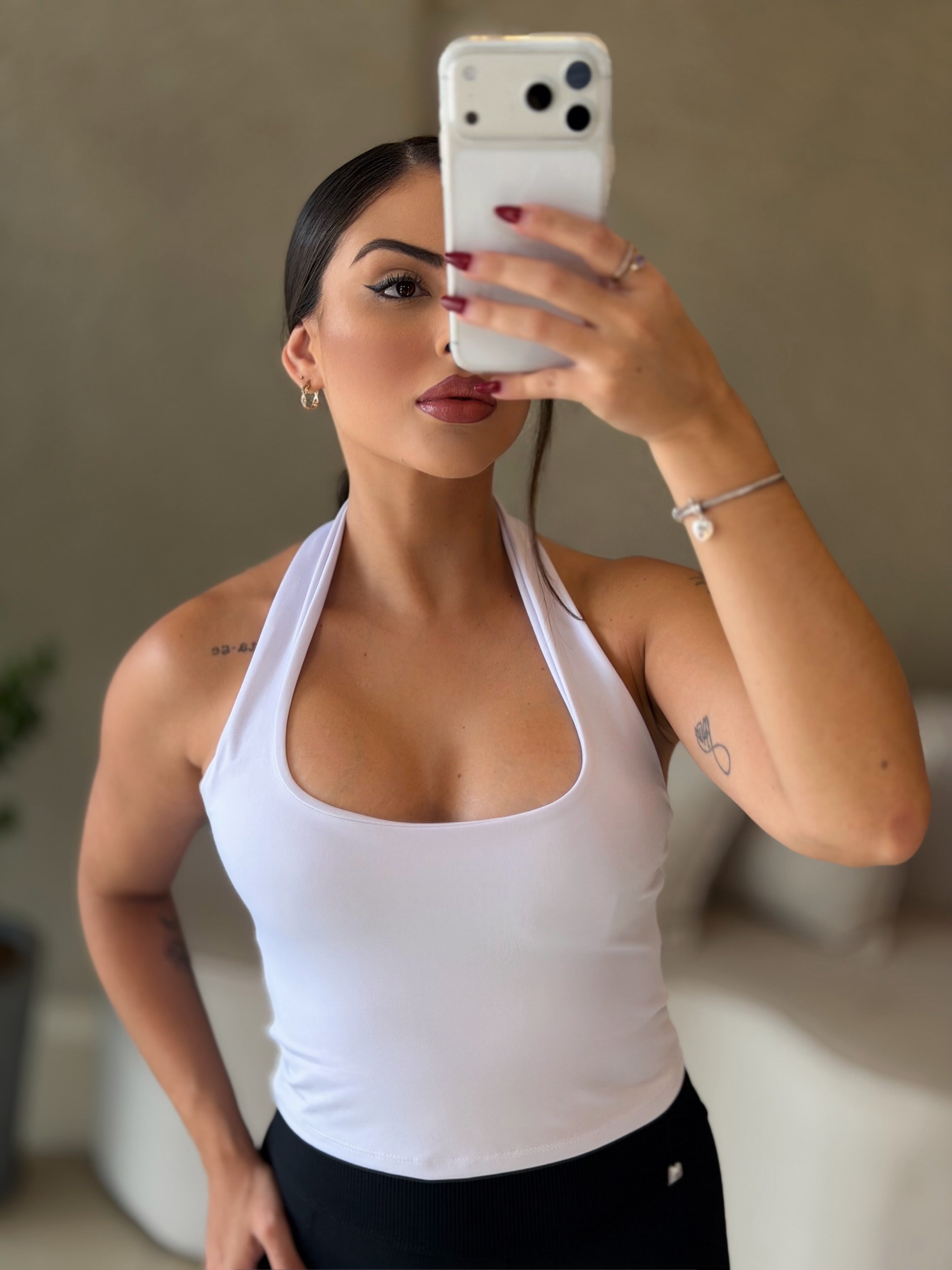 Blusa Flora branca